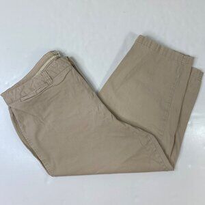 Cherokee Womens Beige Pants with Back Pockets Size 18W